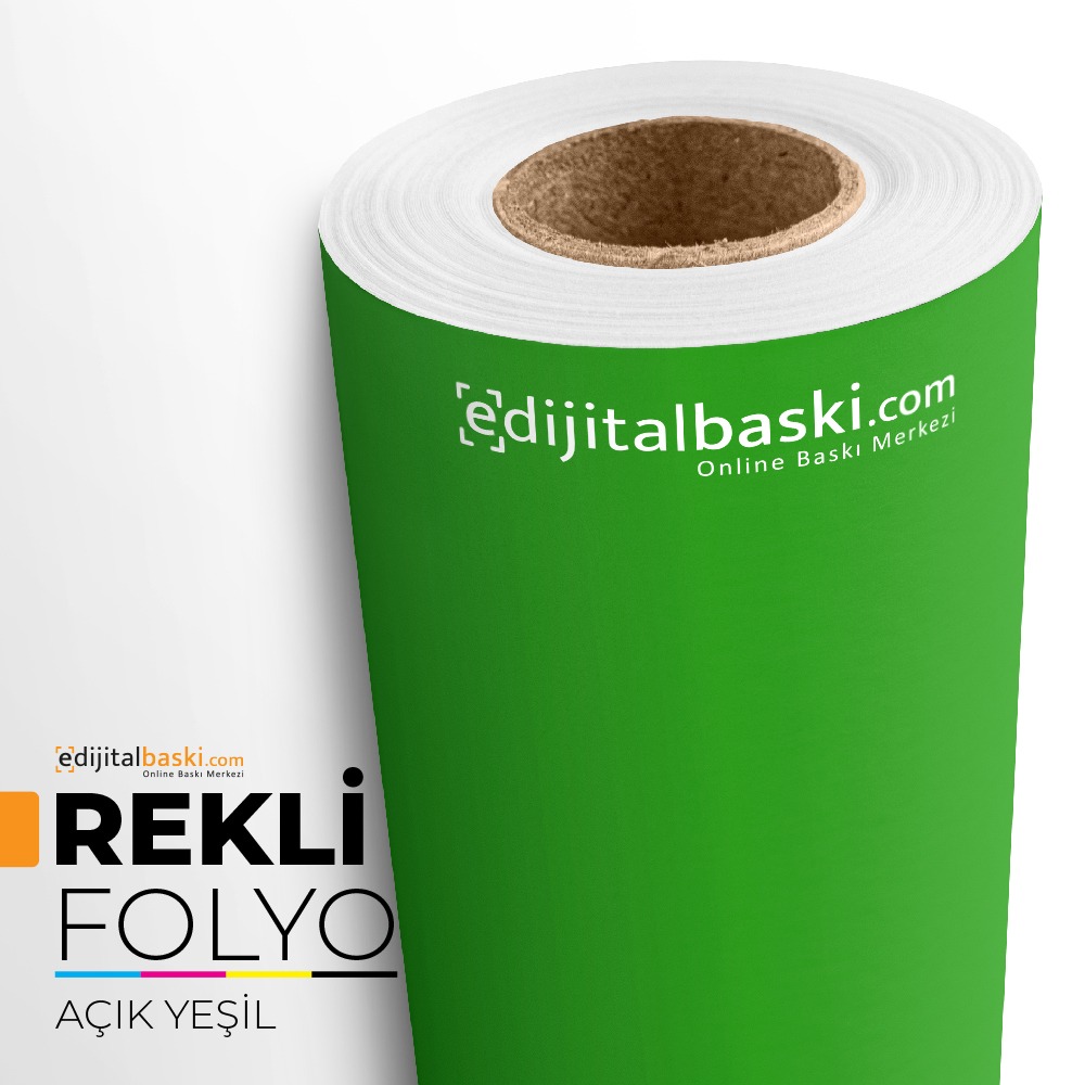 Açık Yeşil Renkli Folyo Düz Kendinden Yapışkanlı
