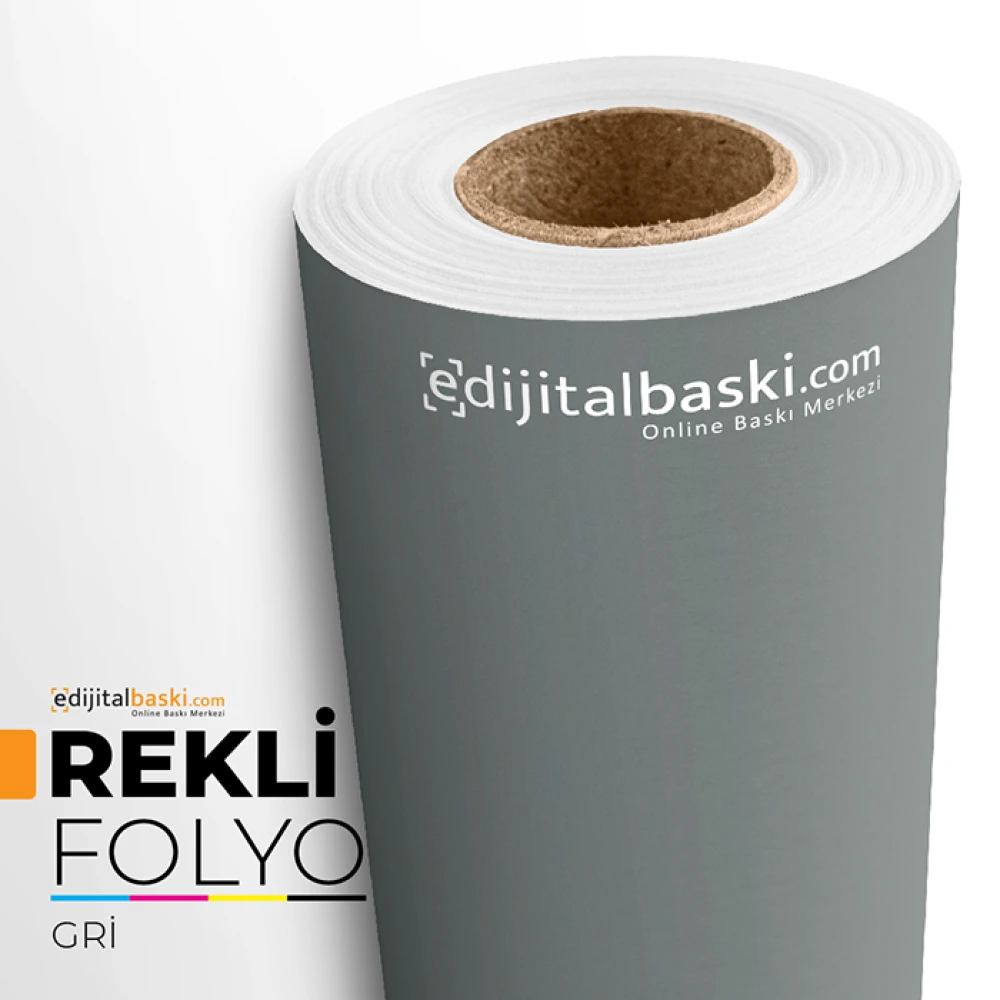 Gri Renkli Folyo Düz Kendinden Yapiskanli