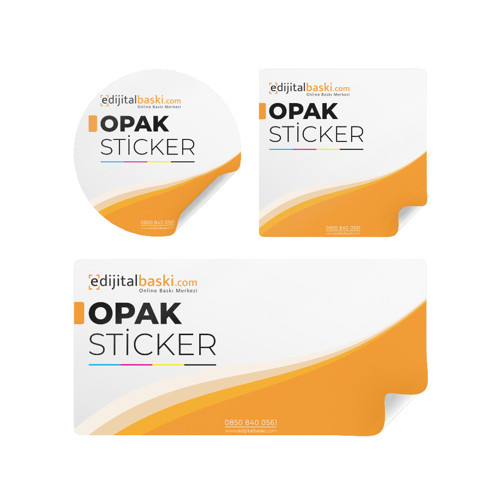 Opak Sticker / Etiket