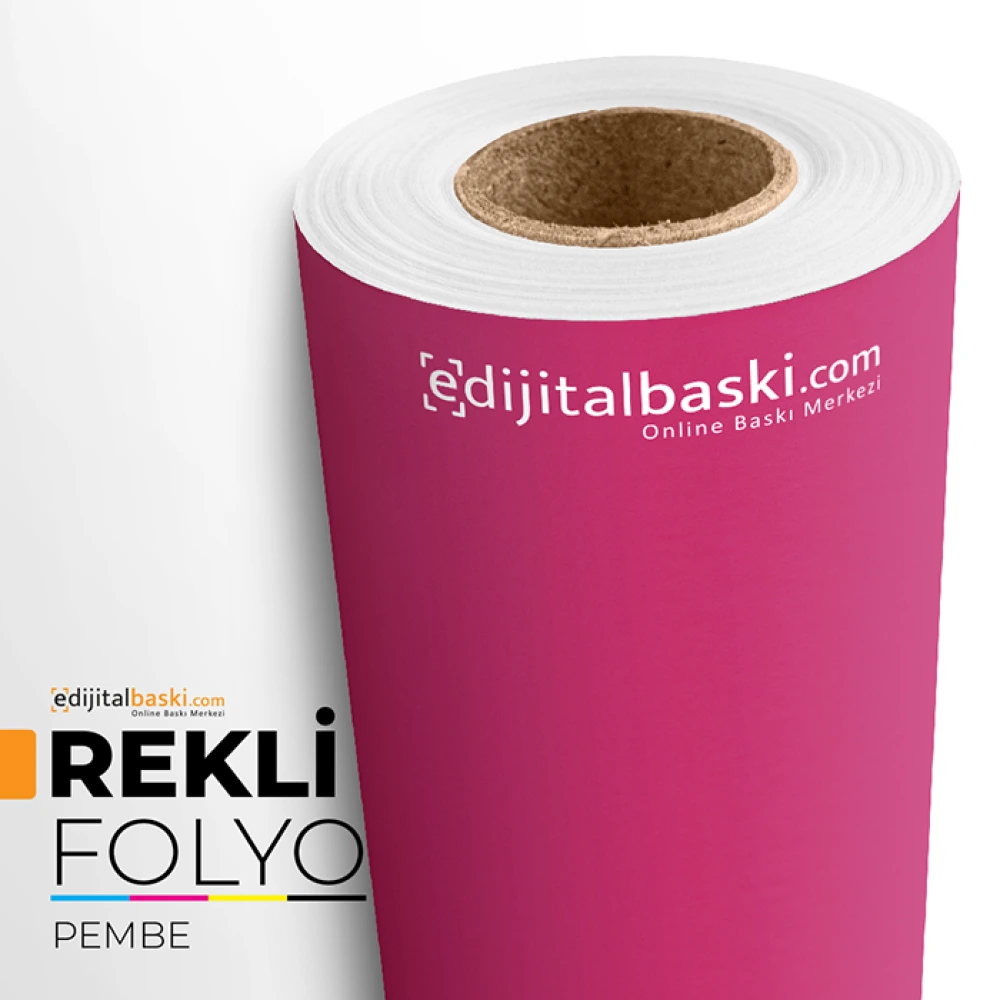 Pembe Renk Kendinden Yapışkanlı Folyo