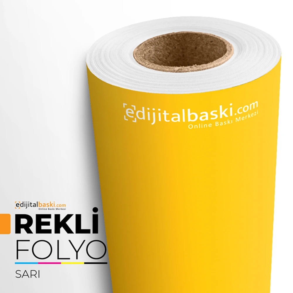 Sari Renkli Folyo Düz Kendinden Yapiskanli