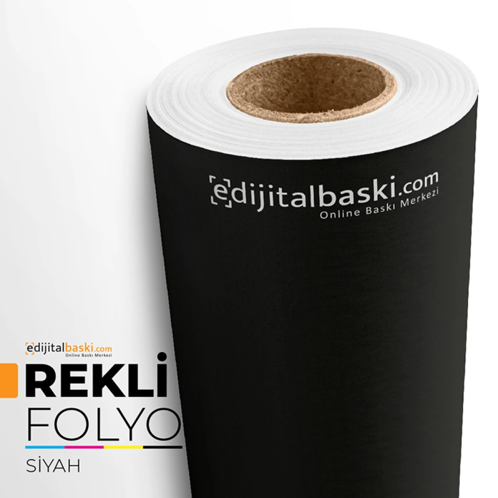Siyah Renkli Folyo Düz Kendinden Yapiskanli