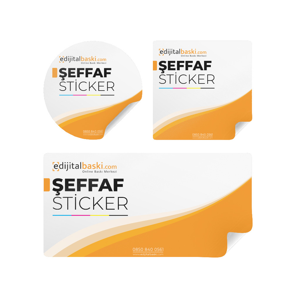 Şeffaf Sticker / Etiket